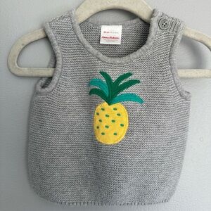 Hanna‎ Andersson 3 Months Organic Pineapple Sweater 50 cm
